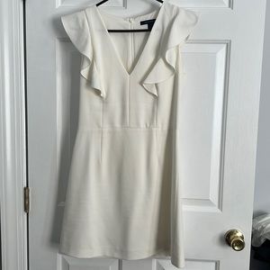 Off-White Whisper Ruffle Minidress